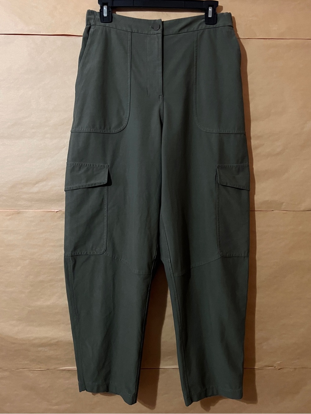 Lululemon Light Utilitech Cargo Pocket High Rise Pants Barrel Leg Green Size 29